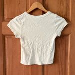 Brandy Melville John Galt  One Size fits XS-S Women's Teen Girl Cream Tee Shirt Photo 2