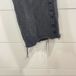 ZARA  Straight Leg High Waisted Raw Hem Black Jeans 0 Photo 5