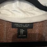 Rachel Zoe Orange Plaid Sweater with Shirt Attached Size Medium Photo 2