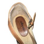 Softspots Tan Leather Peep Toe Slingback Wedge Sandals Women’s 11W Comfort Brown Size 11 Photo 8