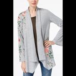 I.N.C. embroidered sweater wrap. NWOT Gray Photo 3