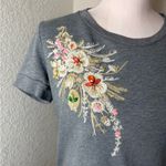 Peter Som  x Design‎ Nation grey embroidered t-shirt size S Photo 1