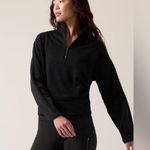 Athleta  Altitude Polartec Half Zip Sweatshirt with zip pockets Black Size 2X Photo 0