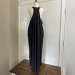 Athleta  Presidio Dress Travel Casual High-Low Sleeveless Racerback Black Size L Photo 6