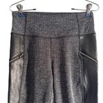 Athleta  Luxe Metro Drifter Herringbone Faux Leather Legging Sz S‎ Photo 4