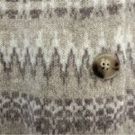 EUC White + Warren Warm Neutral Cashmere Fair Isle Cardigan Sweater Tan Cream M Size M Photo 5