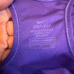 Nike ‎ Drifit Sports Bras Bundle Set of 2 Gray Purple Racerback Athletic Workout Photo 5