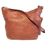 American Leather Co Dayton Crossbody Brandy Tooled Bag Brown Photo 1