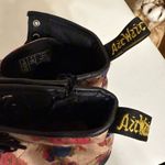 Dr. Martens Floral Castel Combat Boots Lace up Blue Pink Size 3 Shoes Flowers Photo 6