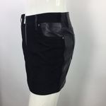 Hudson Jeans Hudson Suede Leather Mini Skirt Black Sz 26 Photo 13