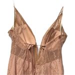 Galina Signature Rose Gold Glitter Corset Prom Dress Formal Gown Size 16 Pink Photo 5