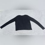 Brandy Melville Nadia Semi Crop Long Sleeve Henley Tee - Charcoal Photo 4