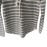 Blue 84 Women's Size Small Nautical Blue Striped Hooded Pull Over Sweater Photo 2