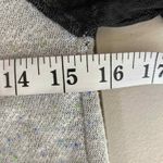 BCBGeneration  Sweater Womens XXS Gray Black Lace Shoulders Peplum Hem Photo 9