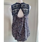 Maurice's Crochet Lace High Neck Floral Medium Cutout Tank Blouse Cottage Boho  Photo 3