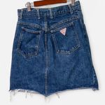 Guess by Marciano Vintage Guess x Georges Marciano blue denim high waisted mini skirt - Sz. 31 / Medium Photo 4
