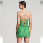Retrofête Retrofete Astrid Sequin Dress in Kelly Green Size Large NWT Mini Sleeveless Photo 1