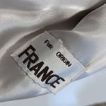 Vintage 80s Fur Suede Coat Vest Convertible Gray Rabbit Outerwear Jacket France Size M Photo 5