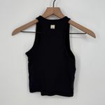 Vuori Pose Plyo Tank Black Ribbed Racerback Top Built In Bra Athleisure Size S Photo 4