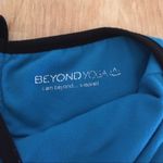 Beyond Yoga  Teal Blue & Black Criss Cross Tank Top Photo 7