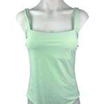 Bondi Born Margot Mint Green Square Neck Wide Strap One Piece Swimsuit Size 10 Photo 3