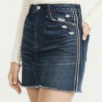 Abercrombie & Fitch Abercrombie & Fitch Zoe Natural Rise Vintage A-Line Denim Mini Skirt 24/00 Photo 0