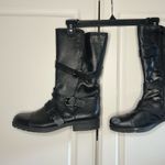 Naturalizer  Bridgette Leather Snakeskin Embossed Faux Fur Lined Moto Boot Photo 6