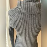 INC Heather Gray Sweater with Cowl Neck Photo 3