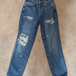 BDG  Medium Wash Distressed Button Fly Slim Straight Jeans Size 26 Photo 1