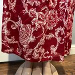 Jane Ashley  large Crimson Floral maxi midi sheer dress Photo 4