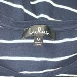 Lulus  Womens T-Shirt Dress Size M Blue White Striped Casual Cotton Stretch Photo 5