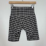 Onzie  Black White Houndstooth High Rise Bike Short Photo 5