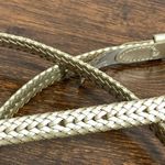 Coldwater Creek  Women's Metallic Bonded Braided Belt Gold Size XL Photo 4