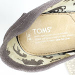 Toms  Canvas Gray Women's Slip On Shoes in size 9 Photo 5