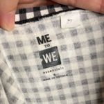 Me to We Black and White Checkered Strapless Crop Top Size Small Photo 3