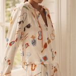 Anthropologie Phthalo Ruth x LyreBird Silky Pullover Top/Bermuda Shorts Set.Size S.MSRP $146 Photo 4