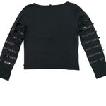 J.Crew  Heavy Jersey Long-Sleeve T-Shirt with Paillette Embellishment Size XXS Photo 5