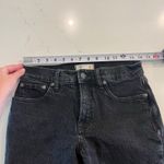 Madewell  The Mid-Rise Perfect Vintage Jeans in Clean Black Wash Size 26‎ Photo 9