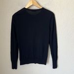 Equipment  black wool and silk lace overlay sweater Photo 6