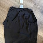 L'Academie  Black Wrap Blouse Photo 4