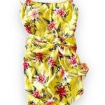 Leilani Hawaii Yellow One Piece Swimsuit With Matching Sarong Size 12 Plumeria Photo 0