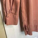 Lou & grey Lou & Grey Blush Collared Long Sleeve Blouse High Low Size Small Photo 3