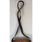 Small Mexican Tooled Leather Mini Shoulder Boho Bag Purse Brown Floral 5” X 5” Photo 3