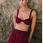 Savannah Morrow Lizzy Short in Ruby Red NWT 100% Pima Cotton Knit XXS Photo 5
