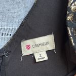 Cremieux Metallic Gold and Black Evening Dress Size 2 Photo 3