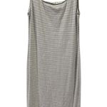 Heart & Hips  Affordable Luxury Black White Striped Back Slit Tank Dress Womens M Photo 8