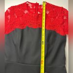 Sandro Paris Gigi Black Red Lace A-line Mini Dress Designer Emily in Paris Photo 13