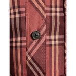 Eddie Bauer Shirt Button Down Womens Size L Pink Plaid Long Sleeve Nylon Blend Photo 2