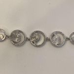 Lia Sophia Lía Sophia Women’s Bracelet Silver-Tone Circles Brown Yellow Gemstones Metallic Photo 7