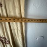 Vintage Embroidered Paisley Button Front‎ Dress Tan Beige Boho Midi L Size L Photo 6